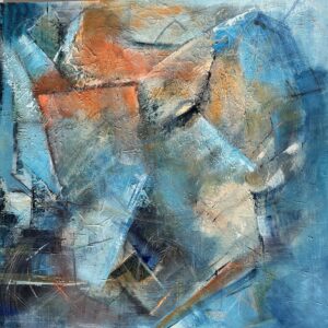 Bleu bleu tout le bleu 100x100