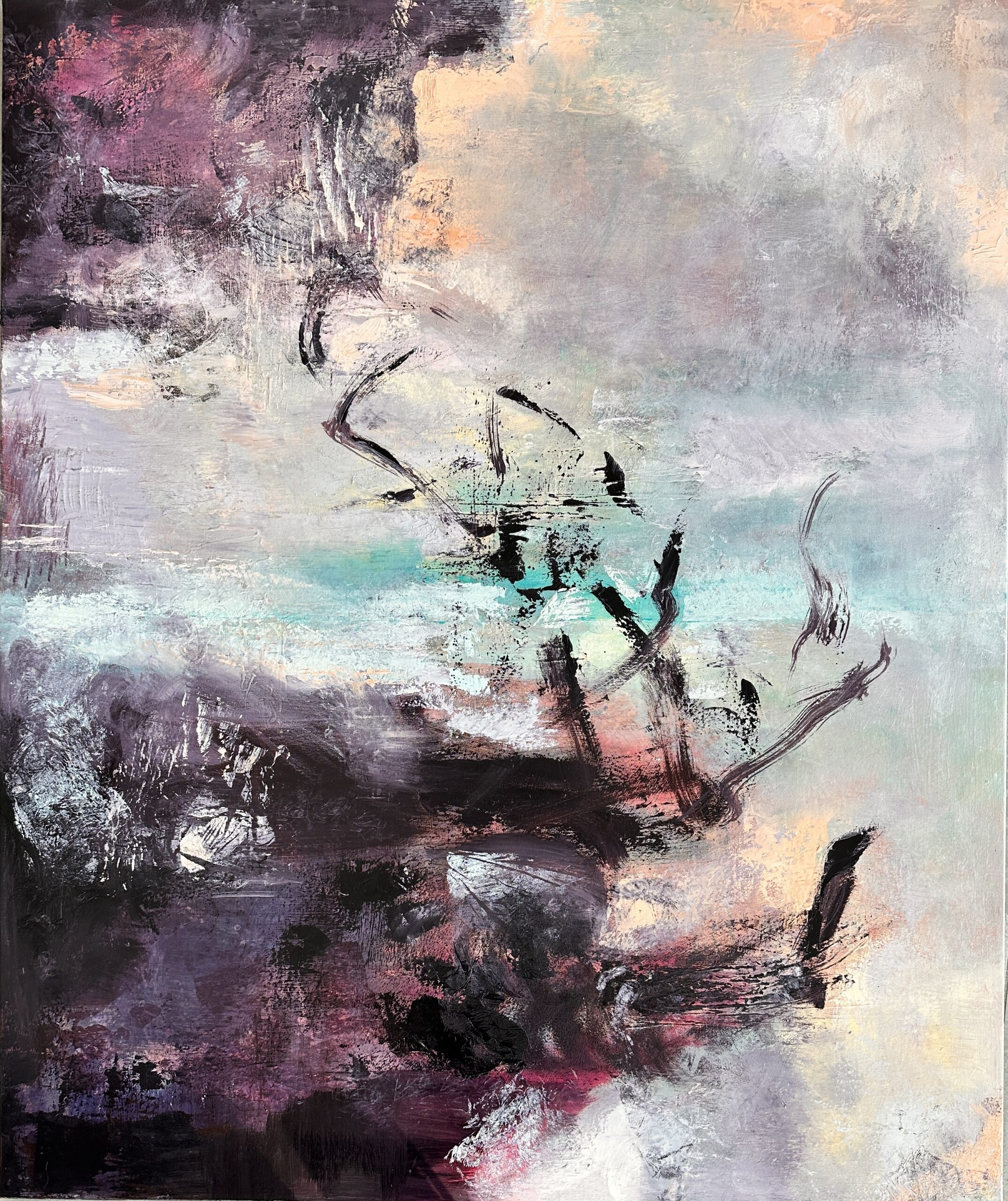 L’Instant avant l’aube-120×100 L’Instant avant l’aube-120×100
